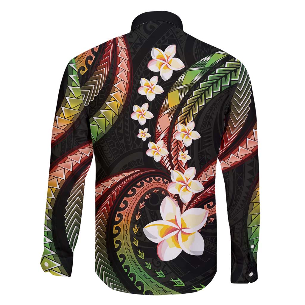 Hawaii Plumeria Reggae Family Matching Mermaid Dress and Hawaiian Shirt Polynesian Pattern LT01 - Polynesian Pride