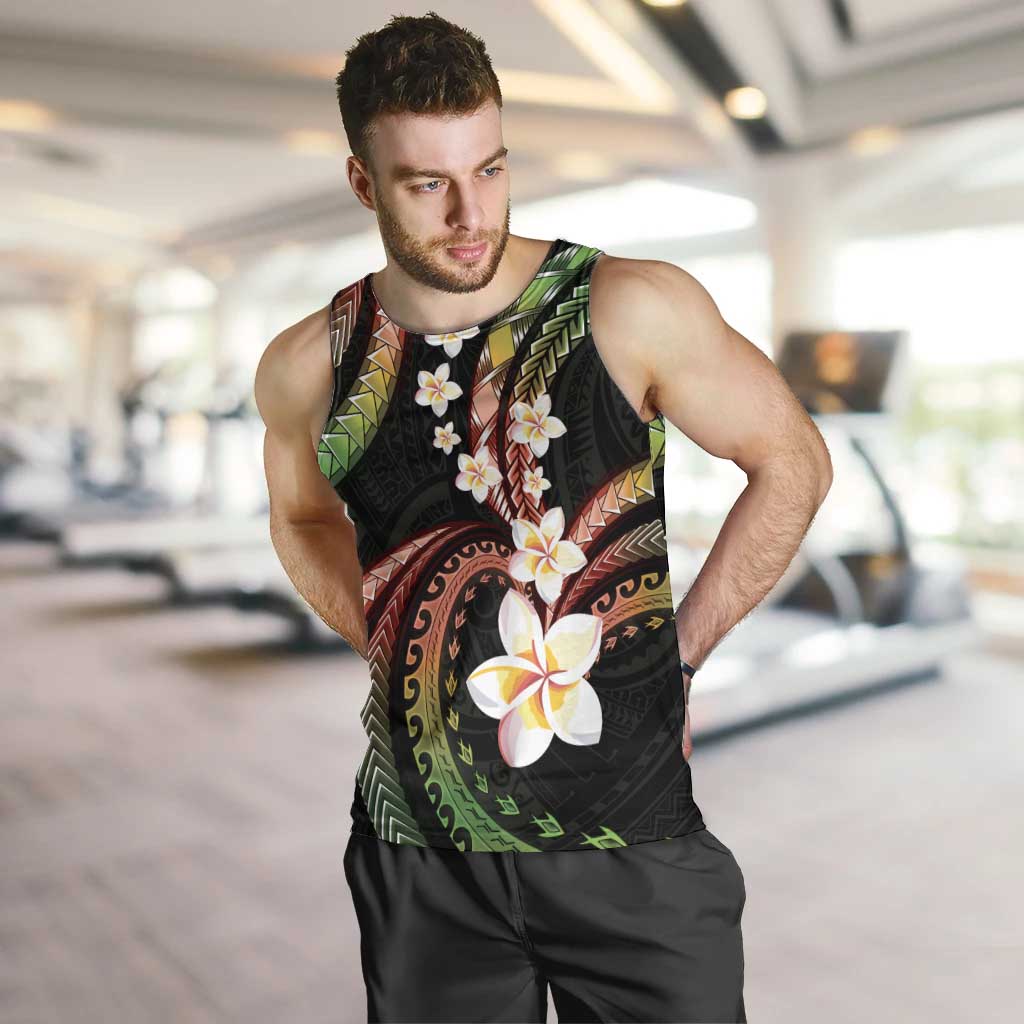 Hawaii Plumeria Reggae Men Tank Top Polynesian Pattern LT01 Reggae - Polynesian Pride