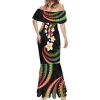 Hawaii Plumeria Reggae Mermaid Dress Polynesian Pattern LT01 - Polynesian Pride