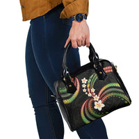 Hawaii Plumeria Reggae Shoulder Handbag Polynesian Pattern