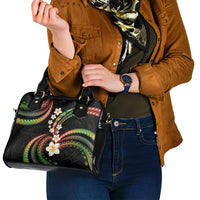 Hawaii Plumeria Reggae Shoulder Handbag Polynesian Pattern