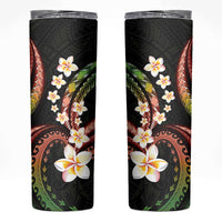 Hawaii Plumeria Reggae Skinny Tumbler Polynesian Pattern LT01 Reggae - Polynesian Pride