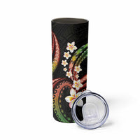 Hawaii Plumeria Reggae Skinny Tumbler Polynesian Pattern LT01 - Polynesian Pride