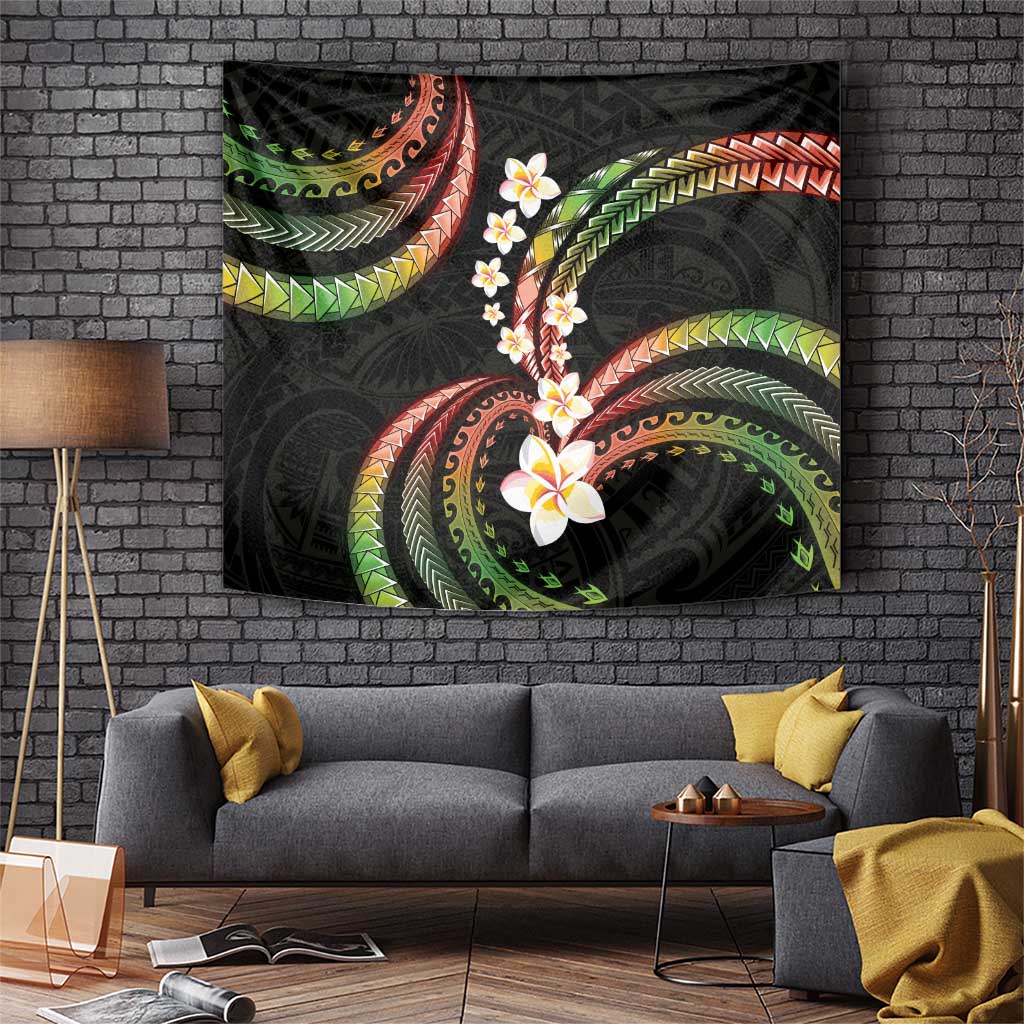 Hawaii Plumeria Reggae Tapestry Polynesian Pattern LT01 Reggae - Polynesian Pride