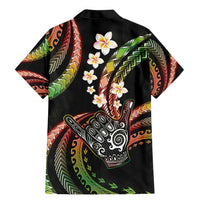 Hawaii Shaka Sign Family Matching Mermaid Dress and Hawaiian Shirt Fantastic Frangipani Reggae LT01 - Polynesian Pride