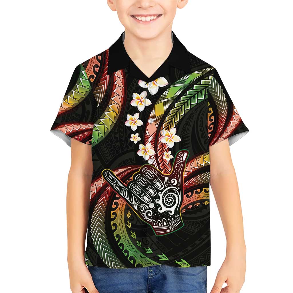 Hawaii Shaka Sign Hawaiian Shirt Fantastic Frangipani Reggae
