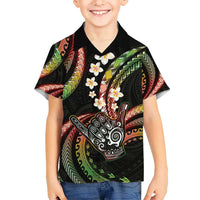 Hawaii Shaka Sign Kid Hawaiian Shirt Fantastic Frangipani Reggae