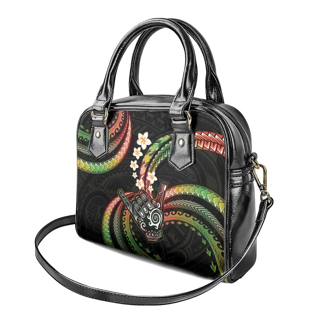 Hawaii Shaka Sign Shoulder Handbag Fantastic Frangipani Reggae