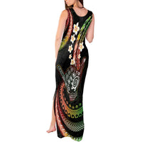Hawaii Shaka Sign Tank Maxi Dress Fantastic Frangipani Reggae