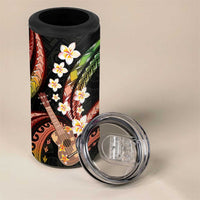 Hawaiian Ukulele 4 in 1 Can Cooler Tumbler Jawaiian Fantastic Plumeria LT01 - Polynesian Pride