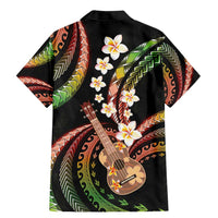 Hawaiian Ukulele Family Matching Mermaid Dress and Hawaiian Shirt Jawaiian Fantastic Plumeria LT01 - Polynesian Pride