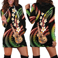 Hawaiian Ukulele Hoodie Dress Jawaiian Fantastic Plumeria LT01 - Polynesian Pride
