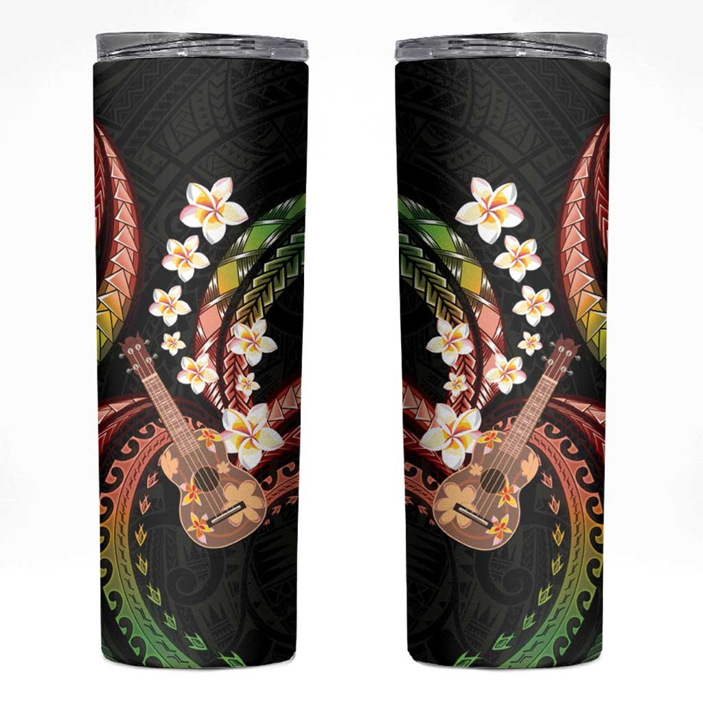 Hawaiian Ukulele Skinny Tumbler Jawaiian Fantastic Plumeria LT01 Reggae - Polynesian Pride