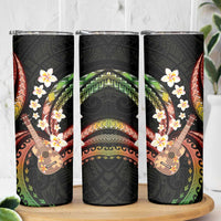 Hawaiian Ukulele Skinny Tumbler Jawaiian Fantastic Plumeria LT01 - Polynesian Pride
