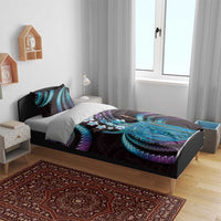 Hawaii King Kamehameha Bedding Set Fantastic Plumeria Amethyst Gradient LT01 - Polynesian Pride