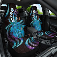 Hawaii King Kamehameha Car Seat Cover Fantastic Plumeria Amethyst Gradient