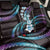 Hawaii Plumeria Back Car Seat Cover Amethyst Gradient Polynesian Pattern