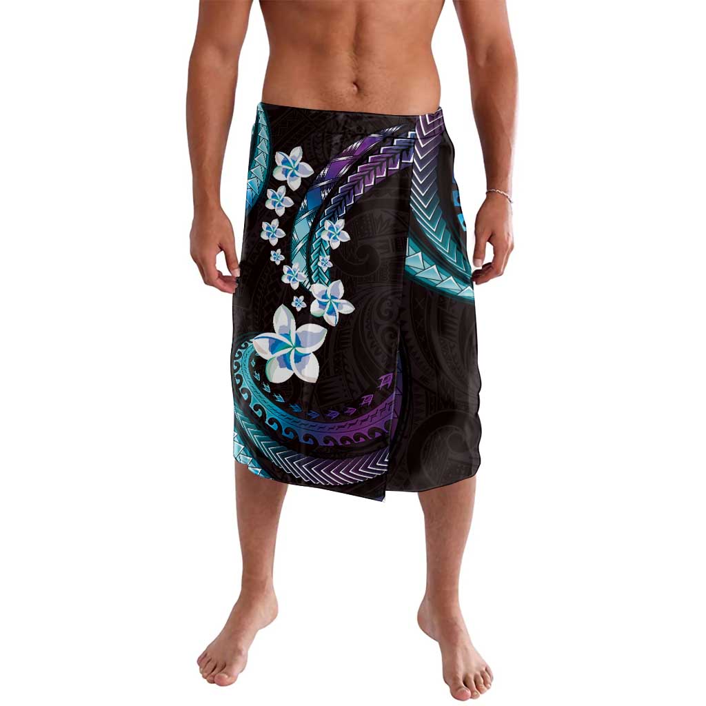 Hawaii Plumeria Lavalava Amethyst Gradient Polynesian Pattern