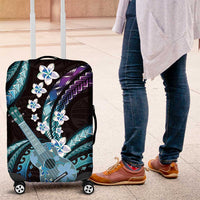 Hawaiian Ukulele Luggage Cover Amethyst Gradient Fantastic Plumeria LT01 Purple - Polynesian Pride