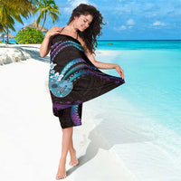 Hawaiian Ukulele Sarong Amethyst Gradient Fantastic Plumeria