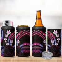 Hawaii Map Kanaka Maoli 4 in 1 Can Cooler Tumbler Fantastic Frangipani Sweet Dream LT01 - Polynesian Pride