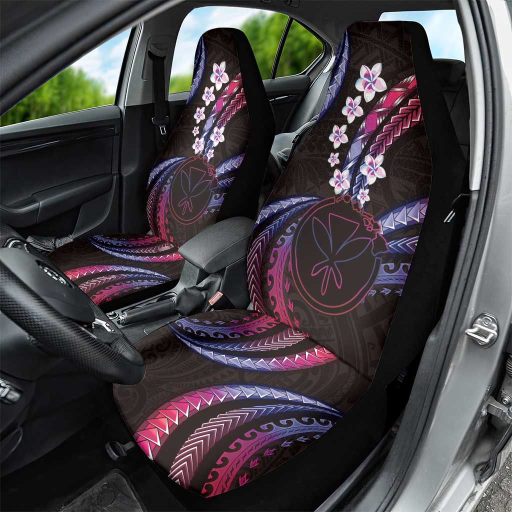 Hawaii Map Kanaka Maoli Car Seat Cover Fantastic Frangipani Sweet Dream