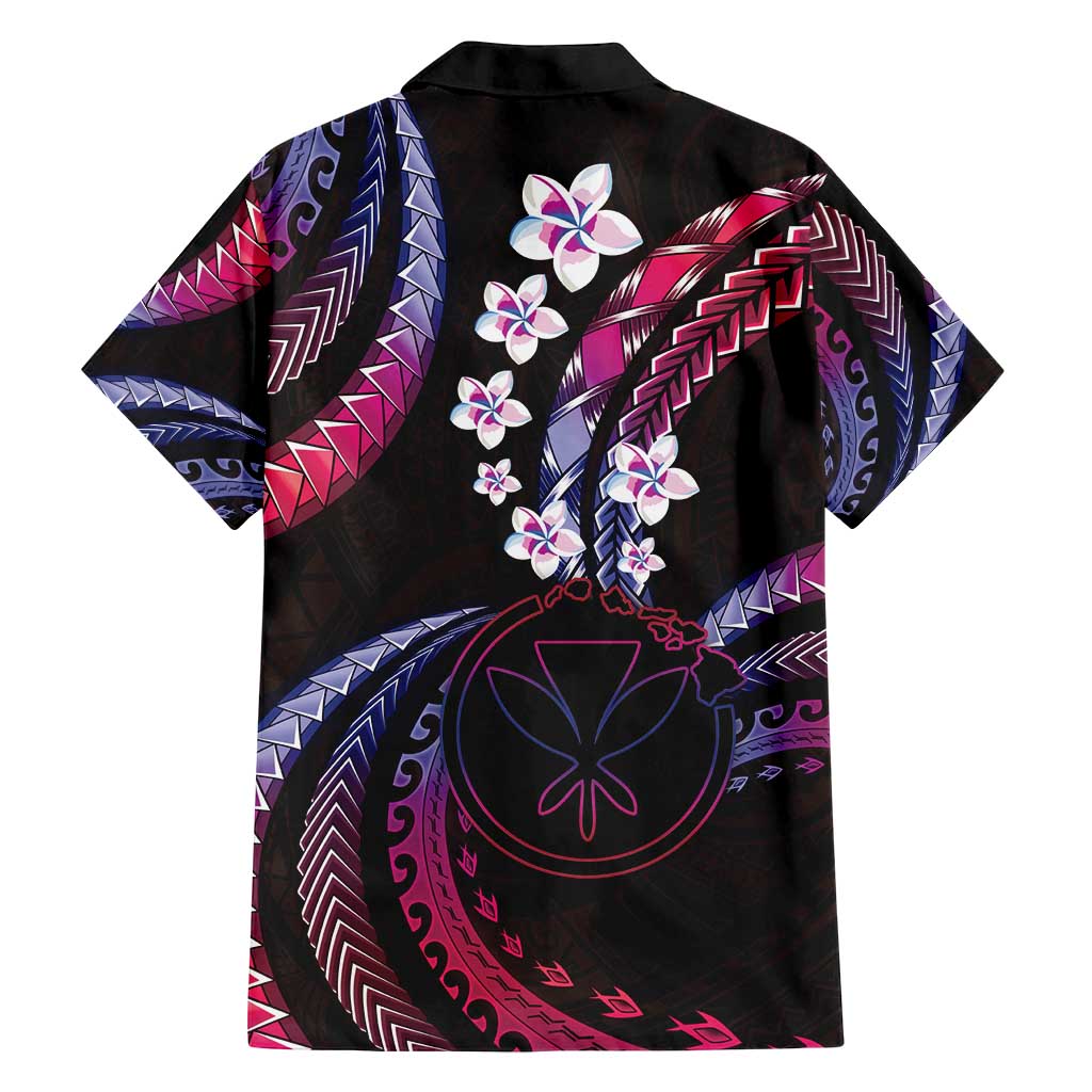 Hawaii Map Kanaka Maoli Family Matching Off Shoulder Short Dress and Hawaiian Shirt Fantastic Frangipani Sweet Dream LT01 - Polynesian Pride