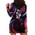 Hawaii Map Kanaka Maoli Hoodie Dress Fantastic Frangipani Sweet Dream