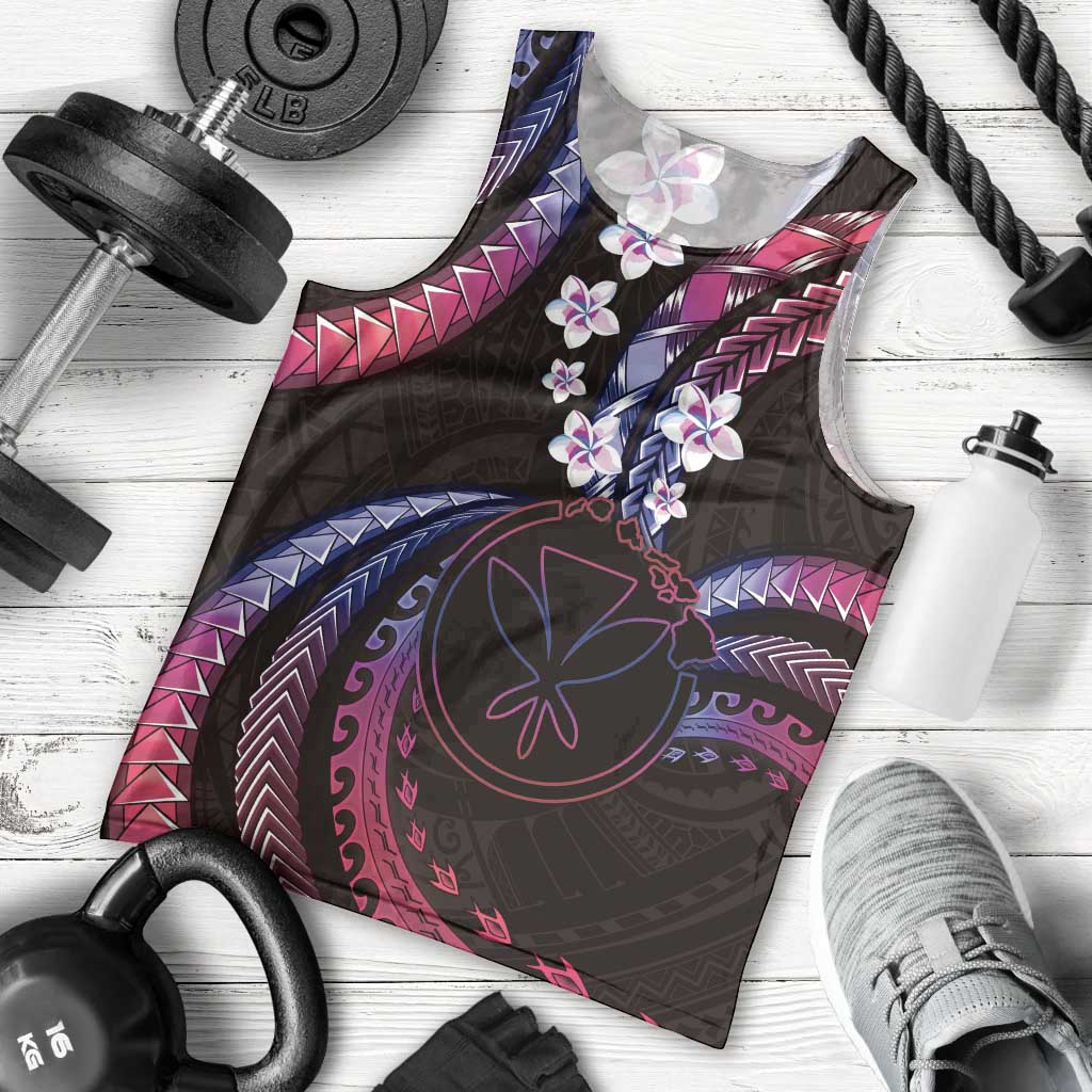 Hawaii Map Kanaka Maoli Men Tank Top Fantastic Frangipani Sweet Dream