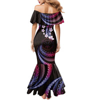 Hawaii Map Kanaka Maoli Mermaid Dress Fantastic Frangipani Sweet Dream LT01 - Polynesian Pride
