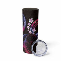 Hawaii Map Kanaka Maoli Skinny Tumbler Fantastic Frangipani Sweet Dream LT01 - Polynesian Pride
