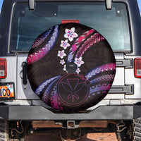 Hawaii Map Kanaka Maoli Spare Tire Cover Fantastic Frangipani Sweet Dream LT01 Pink - Polynesian Pride