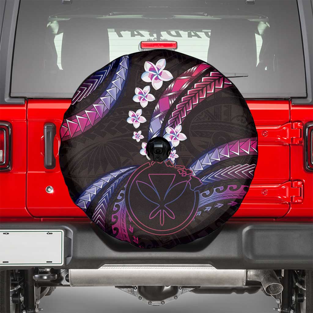 Hawaii Map Kanaka Maoli Spare Tire Cover Fantastic Frangipani Sweet Dream LT01 - Polynesian Pride