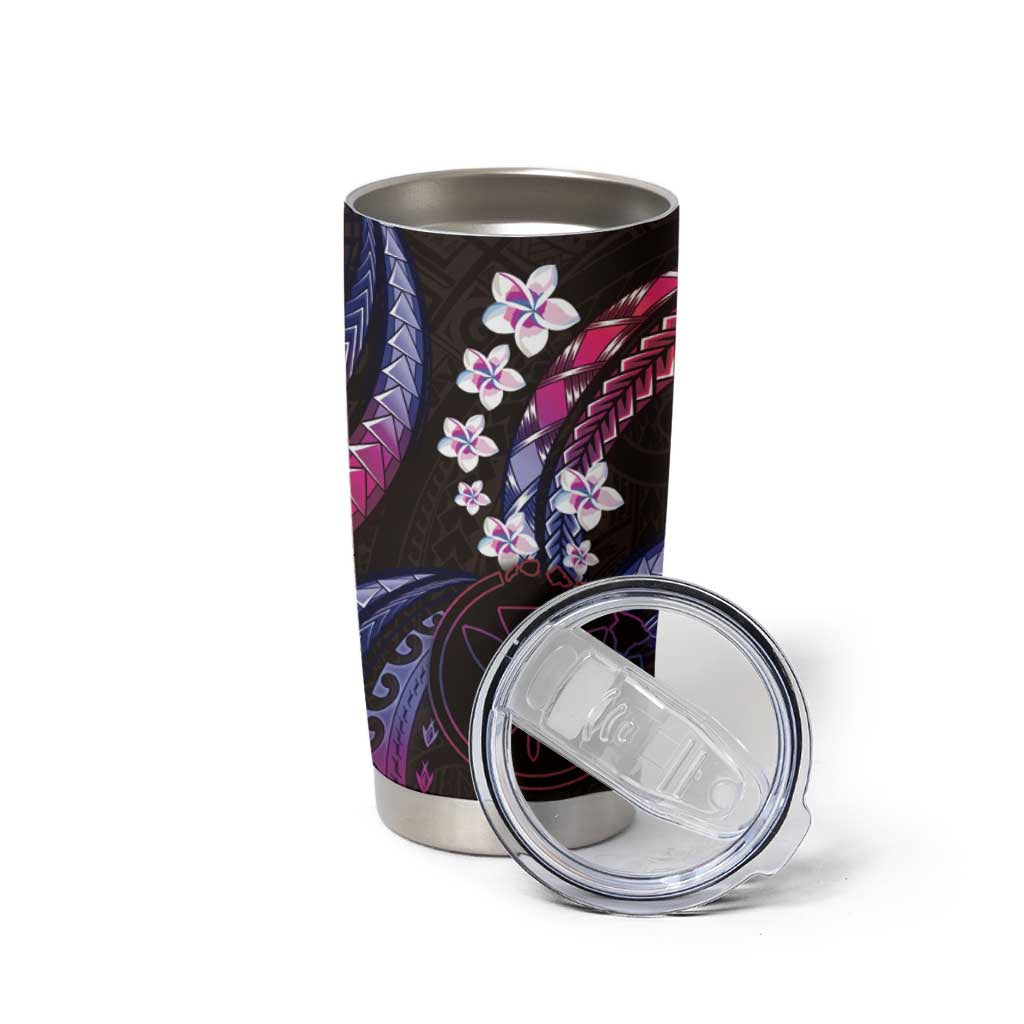 Hawaii Map Kanaka Maoli Tumbler Cup Fantastic Frangipani Sweet Dream