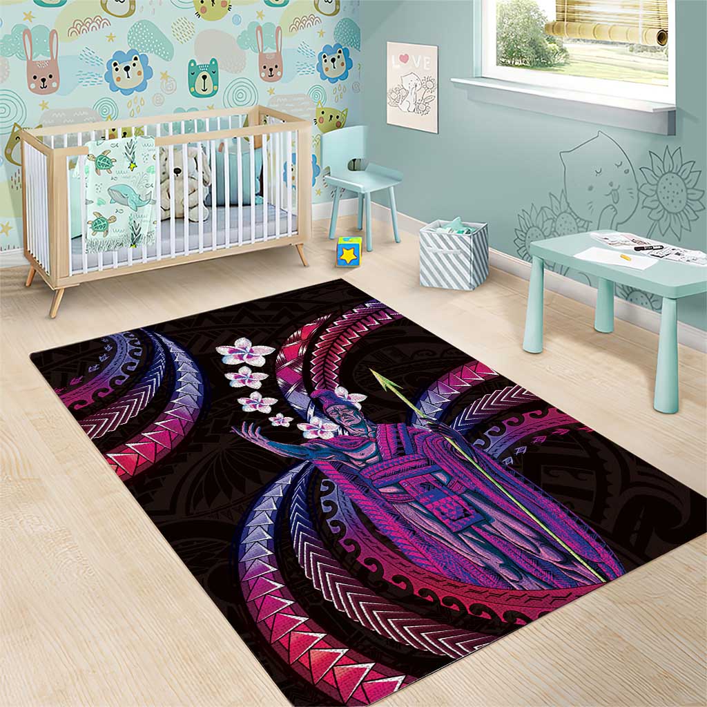 Hawaii King Kamehameha Area Rug Fantastic Plumeria Sweet Vibes