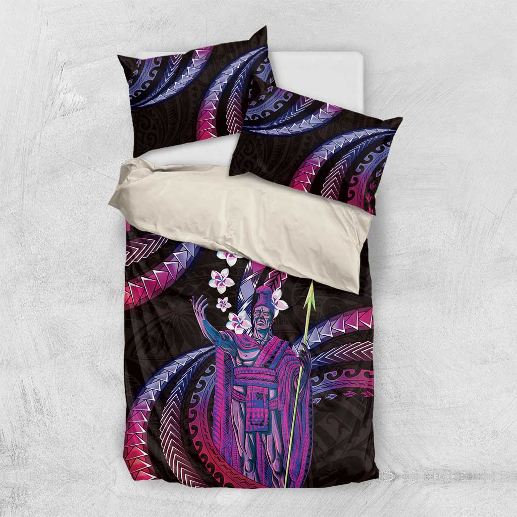 Hawaii King Kamehameha Bedding Set Fantastic Plumeria Sweet Vibes