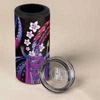 Hawaii King Kamehameha 4 in 1 Can Cooler Tumbler Fantastic Plumeria Sweet Vibes LT01 - Polynesian Pride