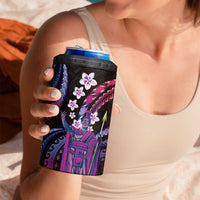 Hawaii King Kamehameha 4 in 1 Can Cooler Tumbler Fantastic Plumeria Sweet Vibes LT01 - Polynesian Pride