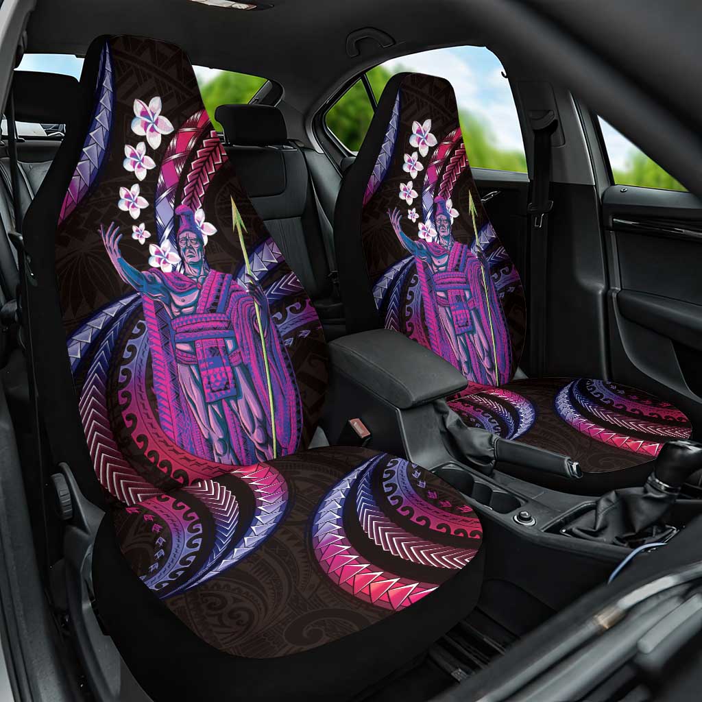 Hawaii King Kamehameha Car Seat Cover Fantastic Plumeria Sweet Vibes LT01 One Size Pink - Polynesian Pride