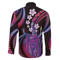 Hawaii King Kamehameha Family Matching Off Shoulder Short Dress and Hawaiian Shirt Fantastic Plumeria Sweet Vibes LT01 - Polynesian Pride