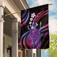 Hawaii King Kamehameha Garden Flag Fantastic Plumeria Sweet Vibes LT01 House Flag Pink - Polynesian Pride