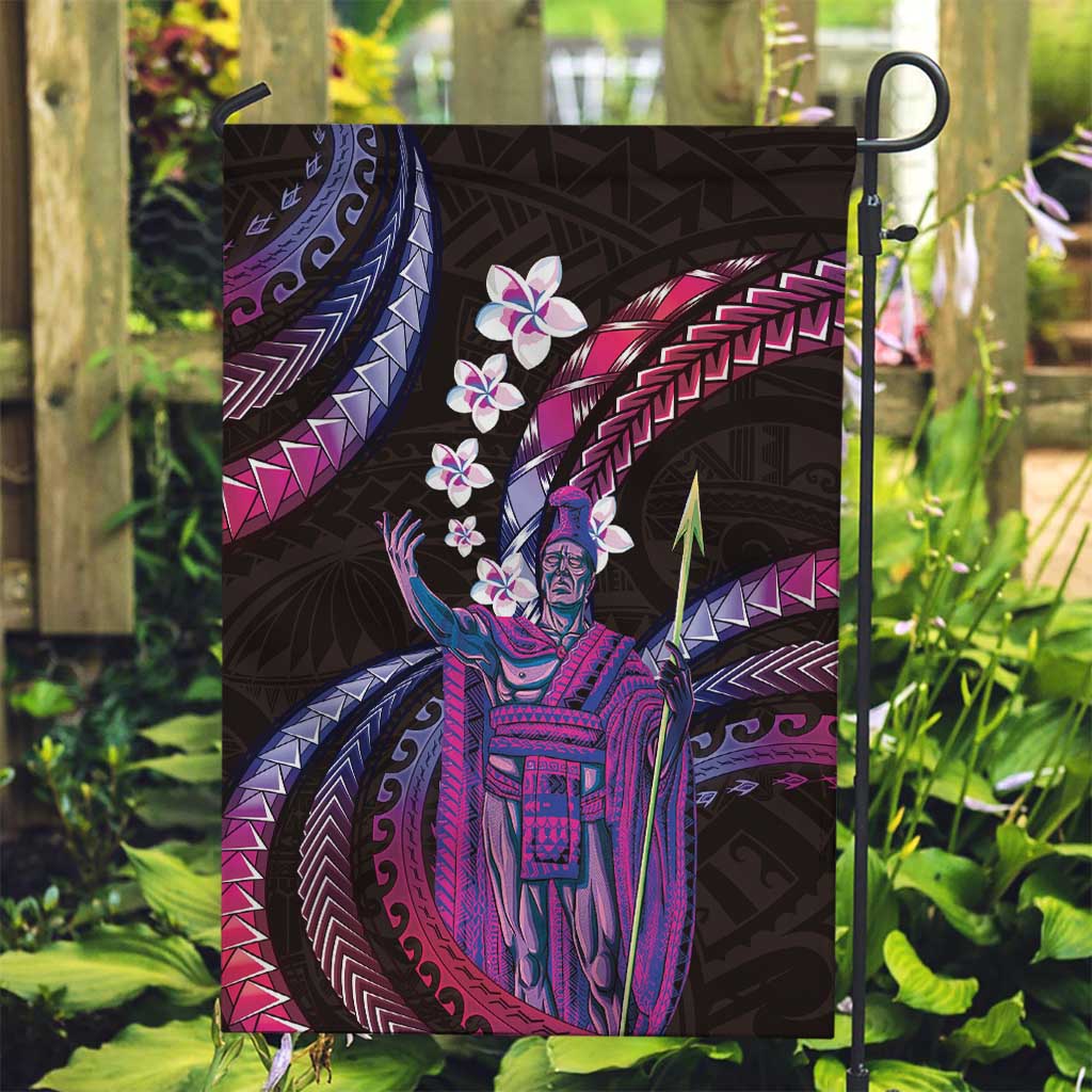 Hawaii King Kamehameha Garden Flag Fantastic Plumeria Sweet Vibes LT01 Garden Flag Pink - Polynesian Pride