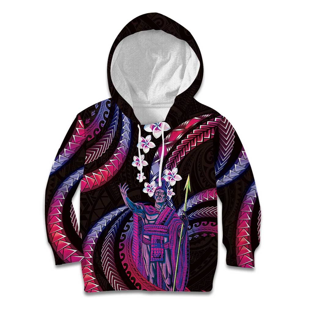 Hawaii King Kamehameha Kid Hoodie Fantastic Plumeria Sweet Vibes LT01 Hoodie Pink - Polynesian Pride