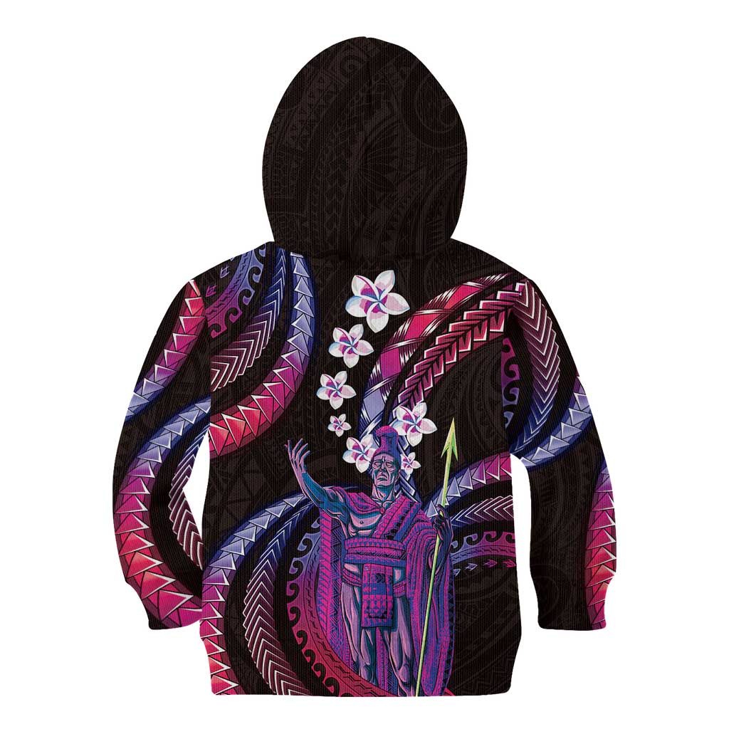 Hawaii King Kamehameha Kid Hoodie Fantastic Plumeria Sweet Vibes LT01 - Polynesian Pride