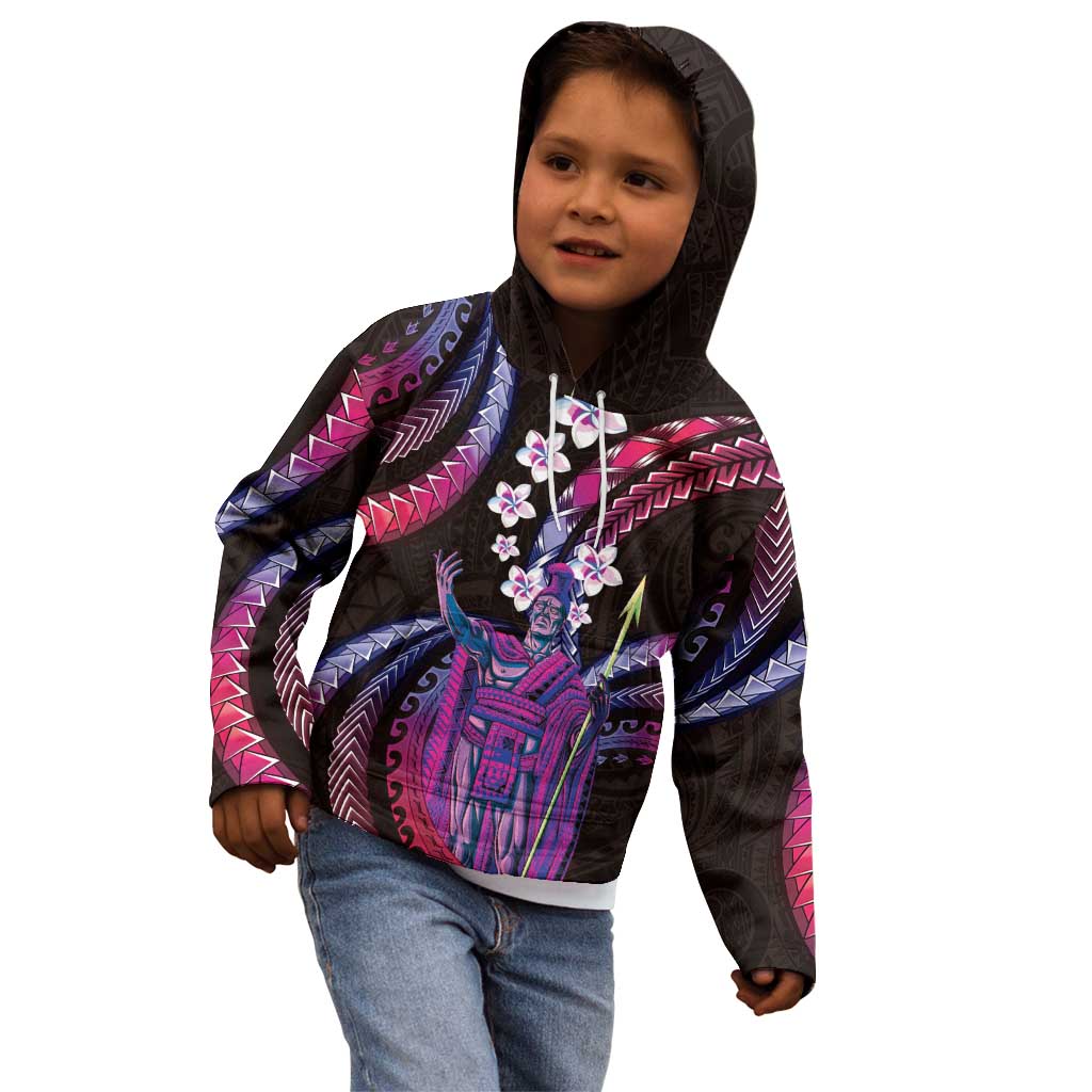 Hawaii King Kamehameha Kid Hoodie Fantastic Plumeria Sweet Vibes LT01 - Polynesian Pride