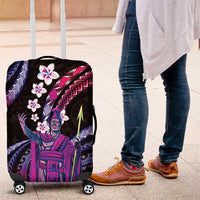 Hawaii King Kamehameha Luggage Cover Fantastic Plumeria Sweet Vibes LT01 Pink - Polynesian Pride