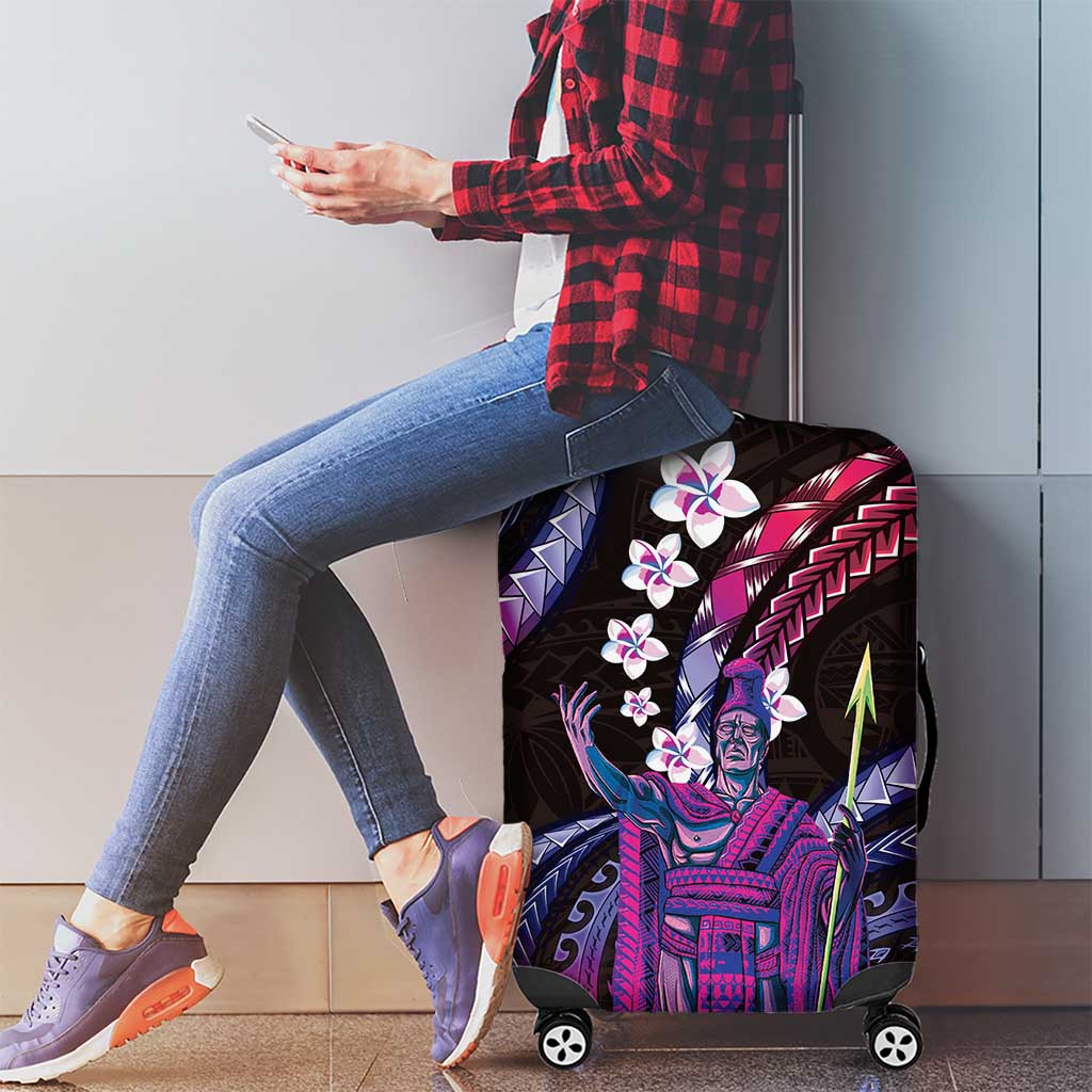 Hawaii King Kamehameha Luggage Cover Fantastic Plumeria Sweet Vibes LT01 - Polynesian Pride