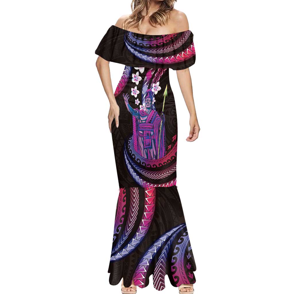 Hawaii King Kamehameha Mermaid Dress Fantastic Plumeria Sweet Vibes LT01 - Polynesian Pride