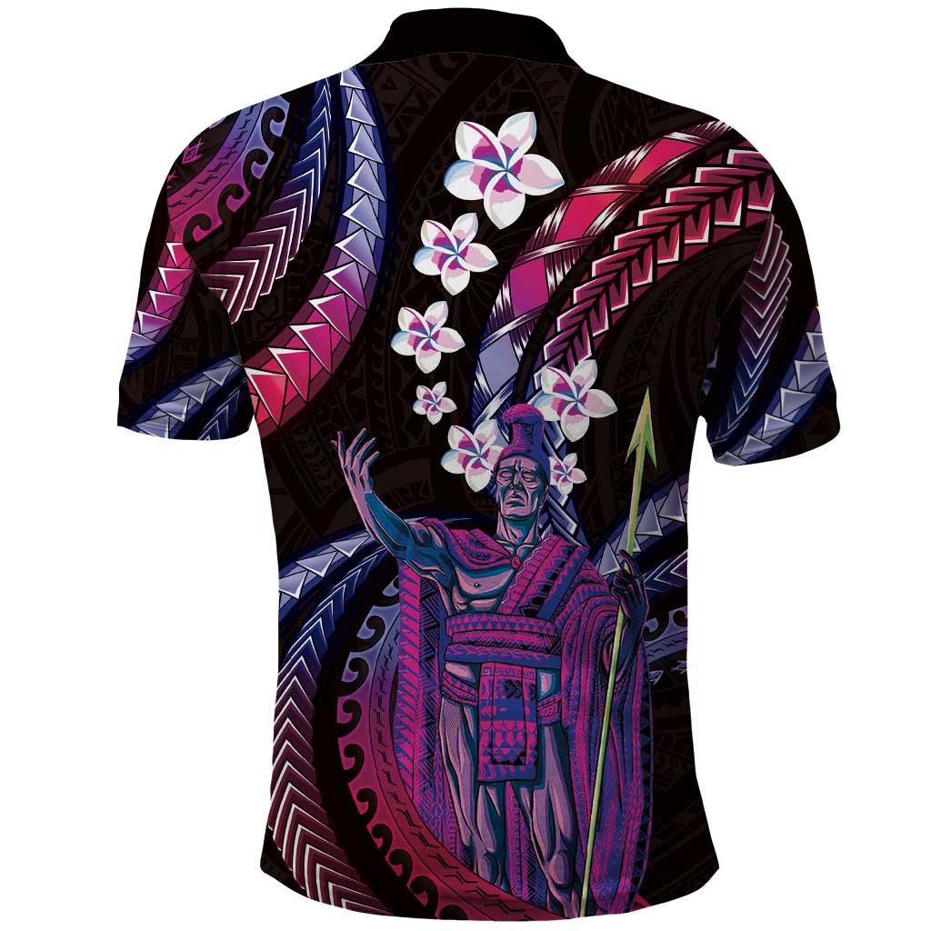 Hawaii King Kamehameha Polo Shirt Fantastic Plumeria Sweet Vibes LT01 - Polynesian Pride