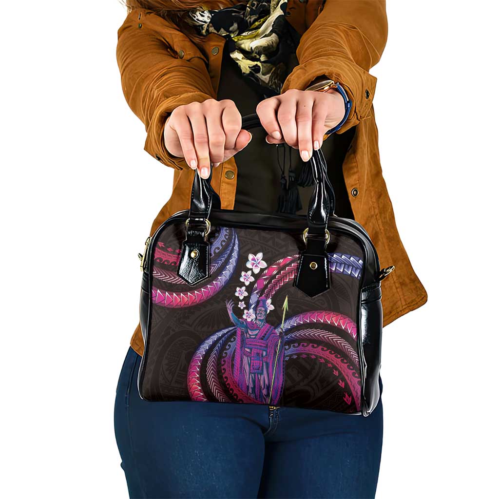 Hawaii King Kamehameha Shoulder Handbag Fantastic Plumeria Sweet Vibes